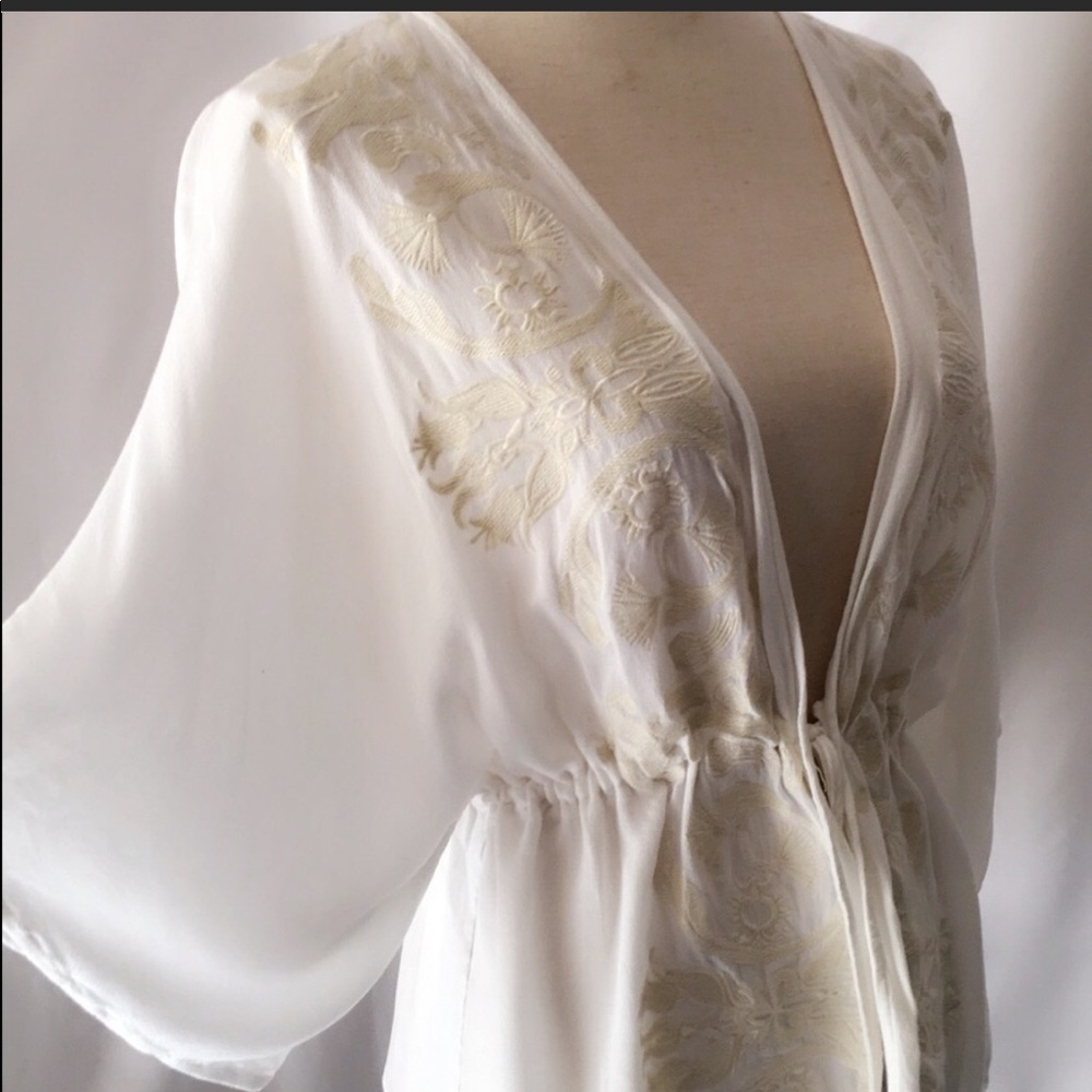 Exquisite baby doll sheer cardigan.